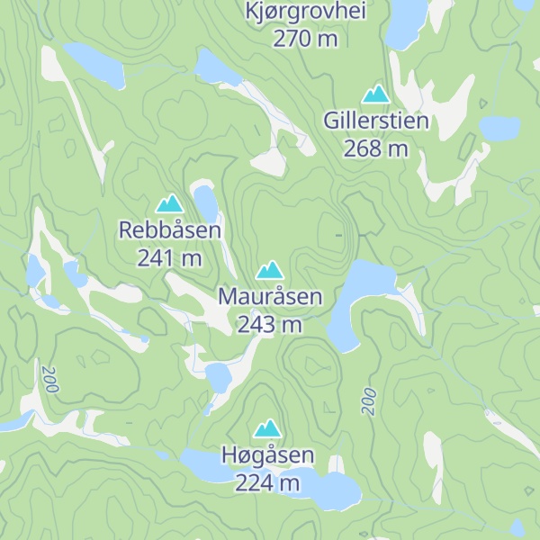 Map of Mauråsen