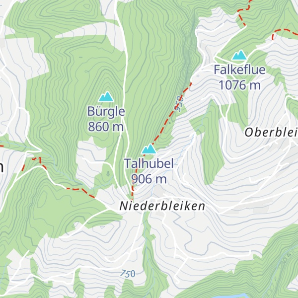 Map of Talhubel