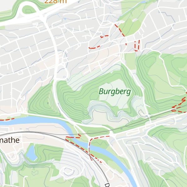 Map of Oestricher Burgberg
