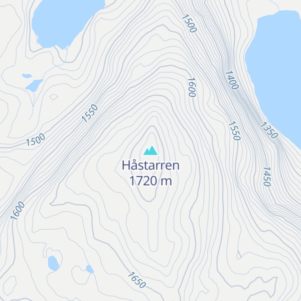 Map of Håstarren