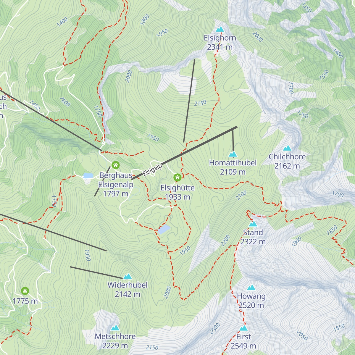 Elsighütte map