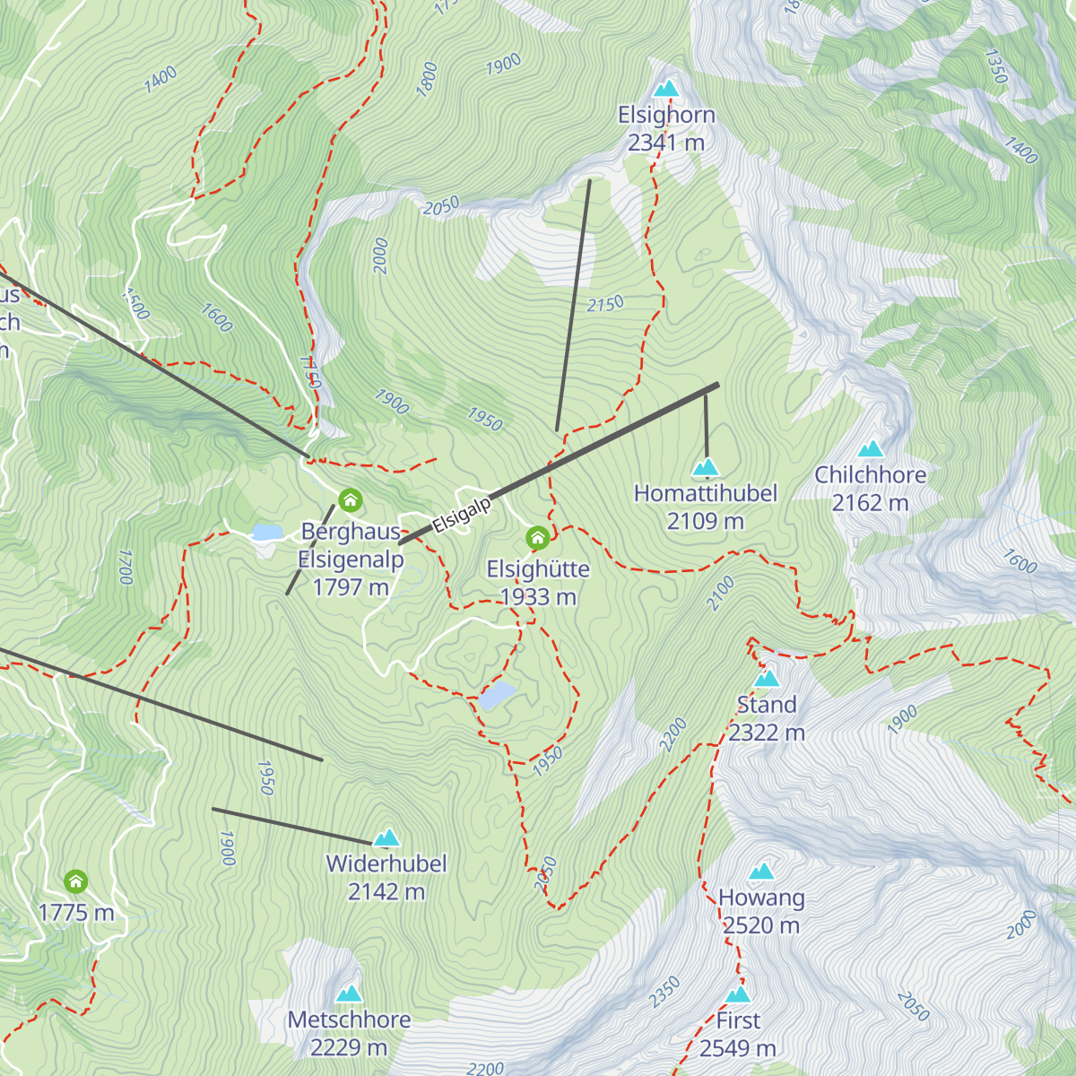 Elsighütte map