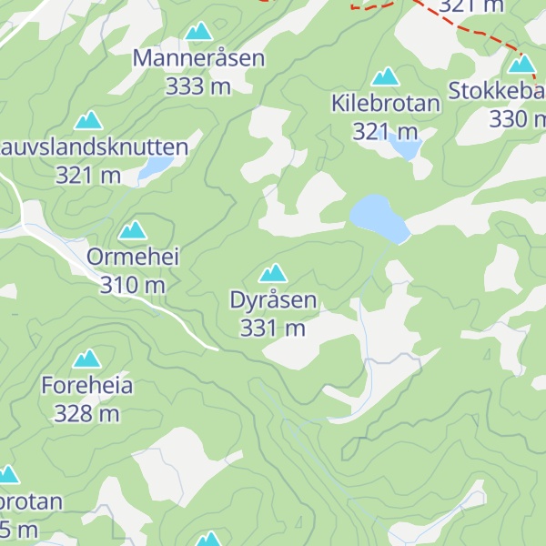 Map of Dyråsen