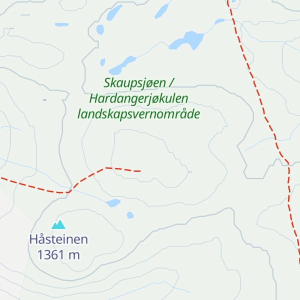 Map of Håsteinsreet