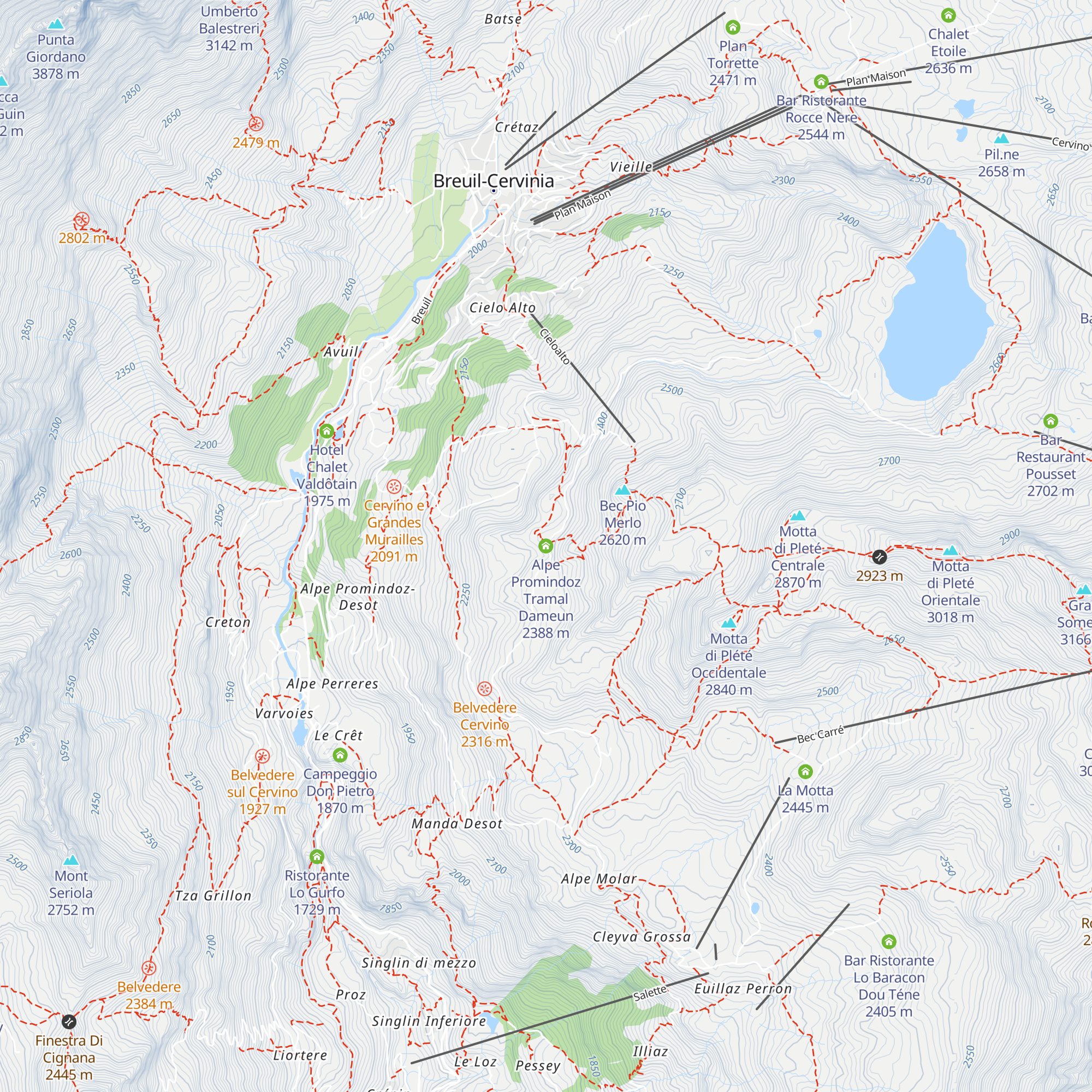 Alpe Promindoz Tramal Dameun map