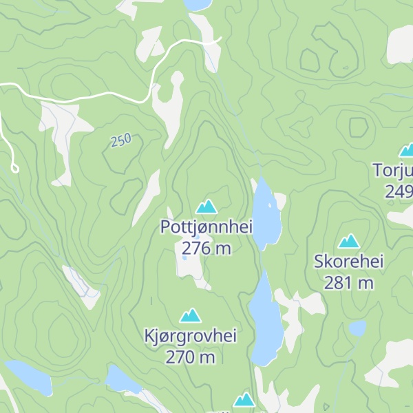 Map of Pottjønnhei