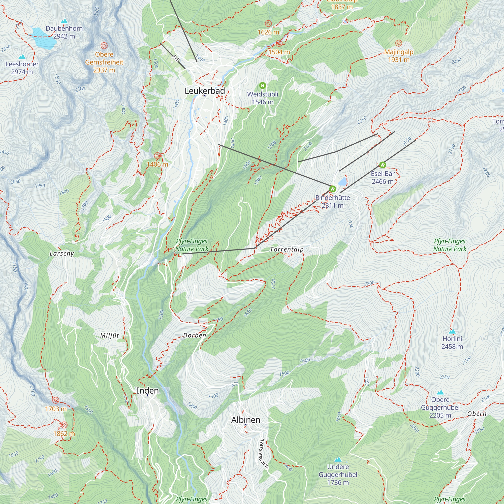 Alpengruss map