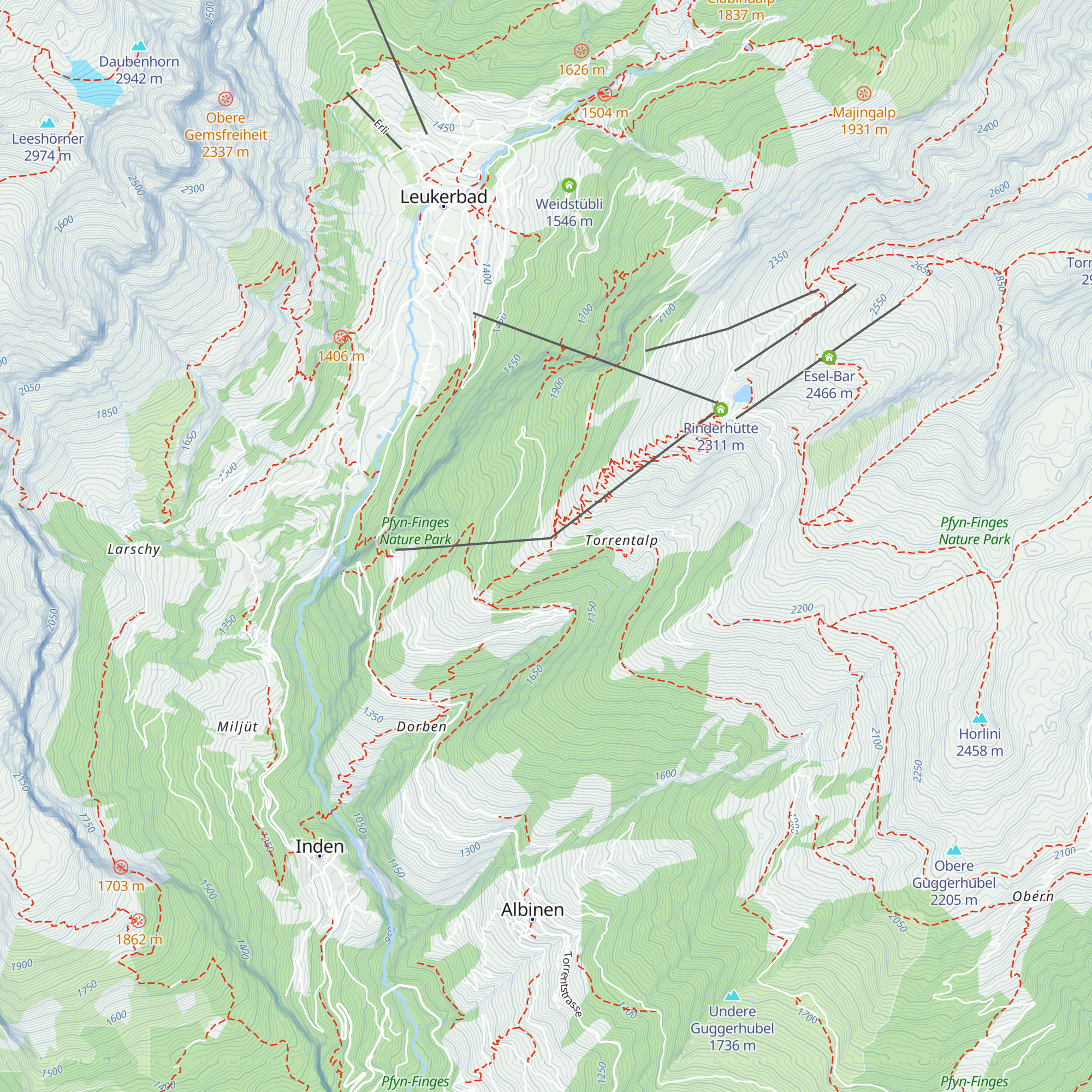 Alpengruss map