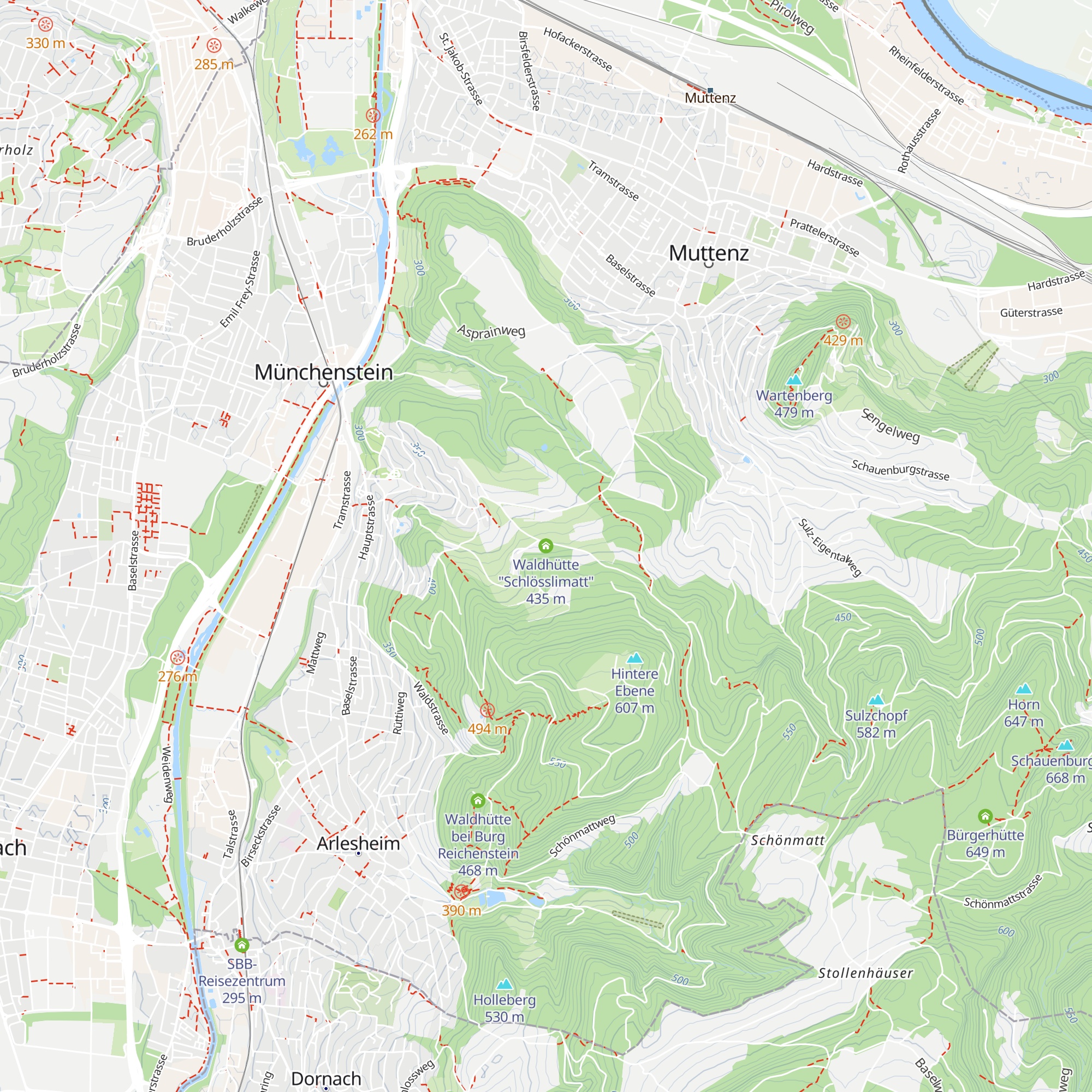 Waldhütte "Schlösslimatt" map