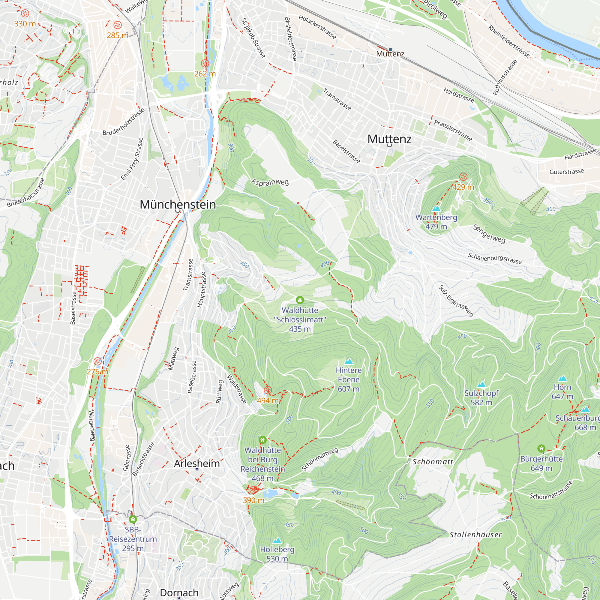 Waldhütte "Schlösslimatt" map