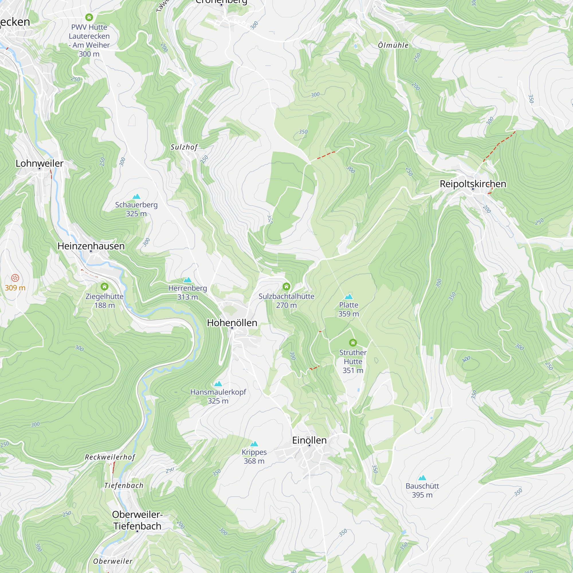 Sulzbachtalhütte map