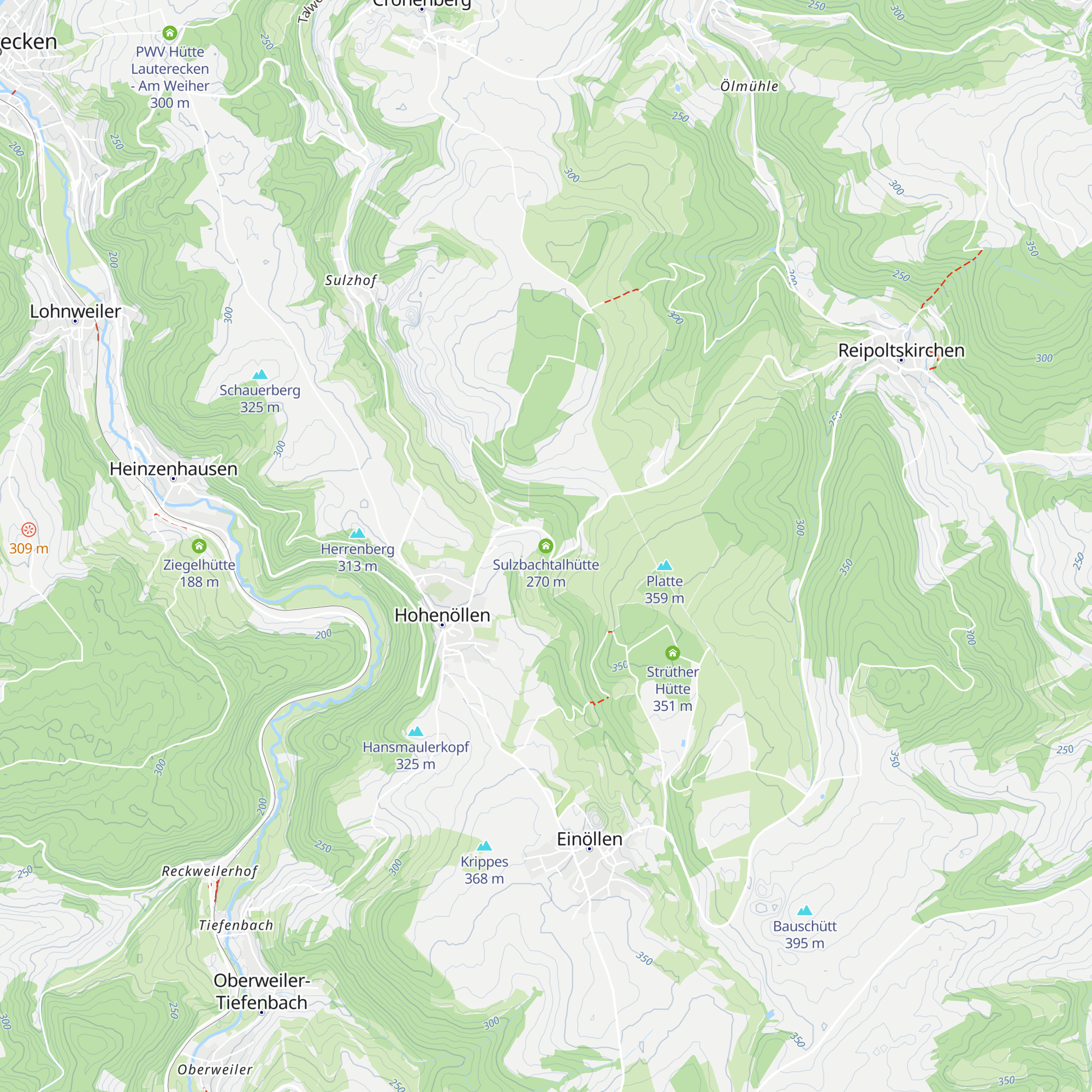 Sulzbachtalhütte map