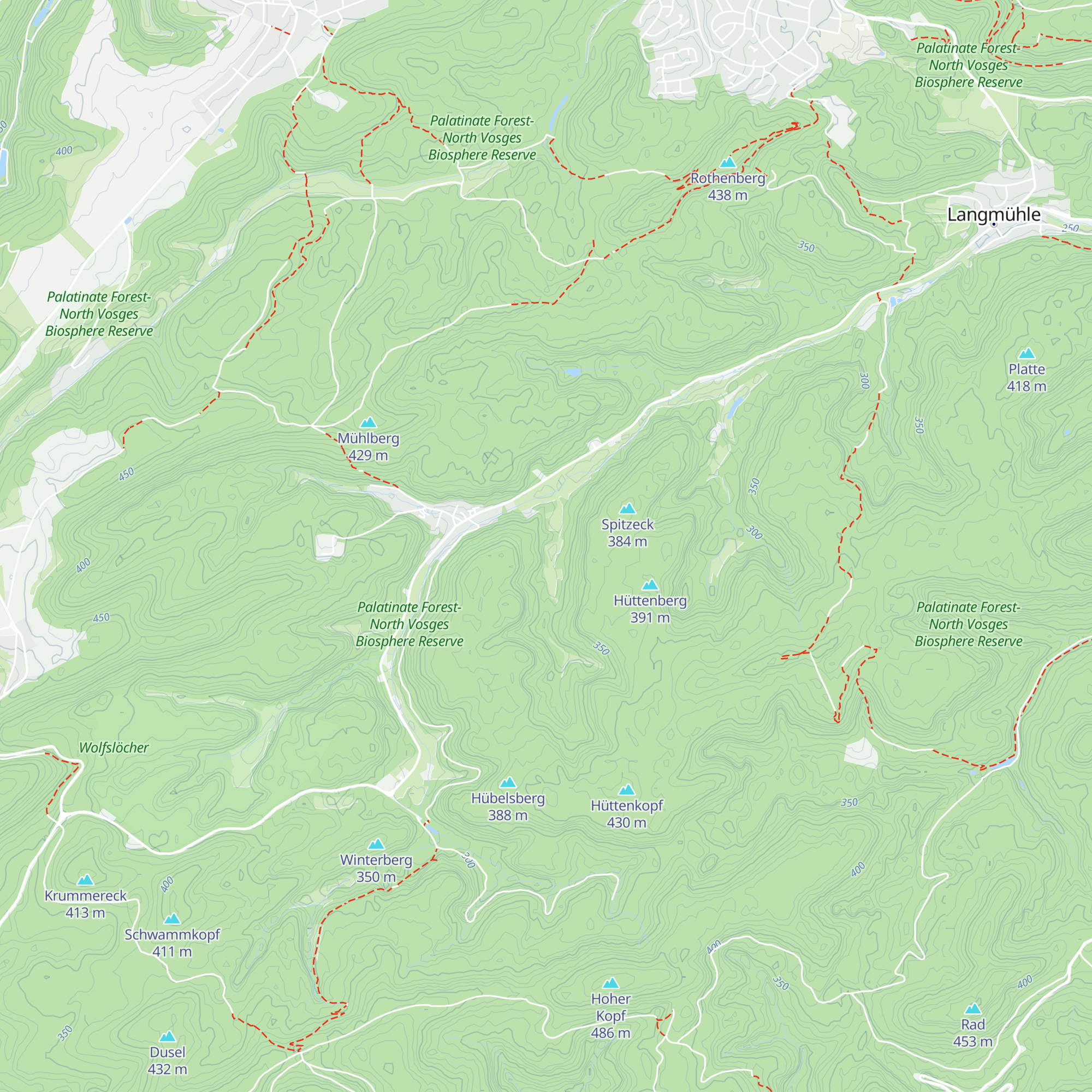 Hüttental map