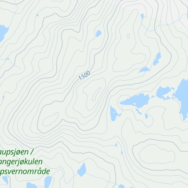 Map of Hestfossnuten