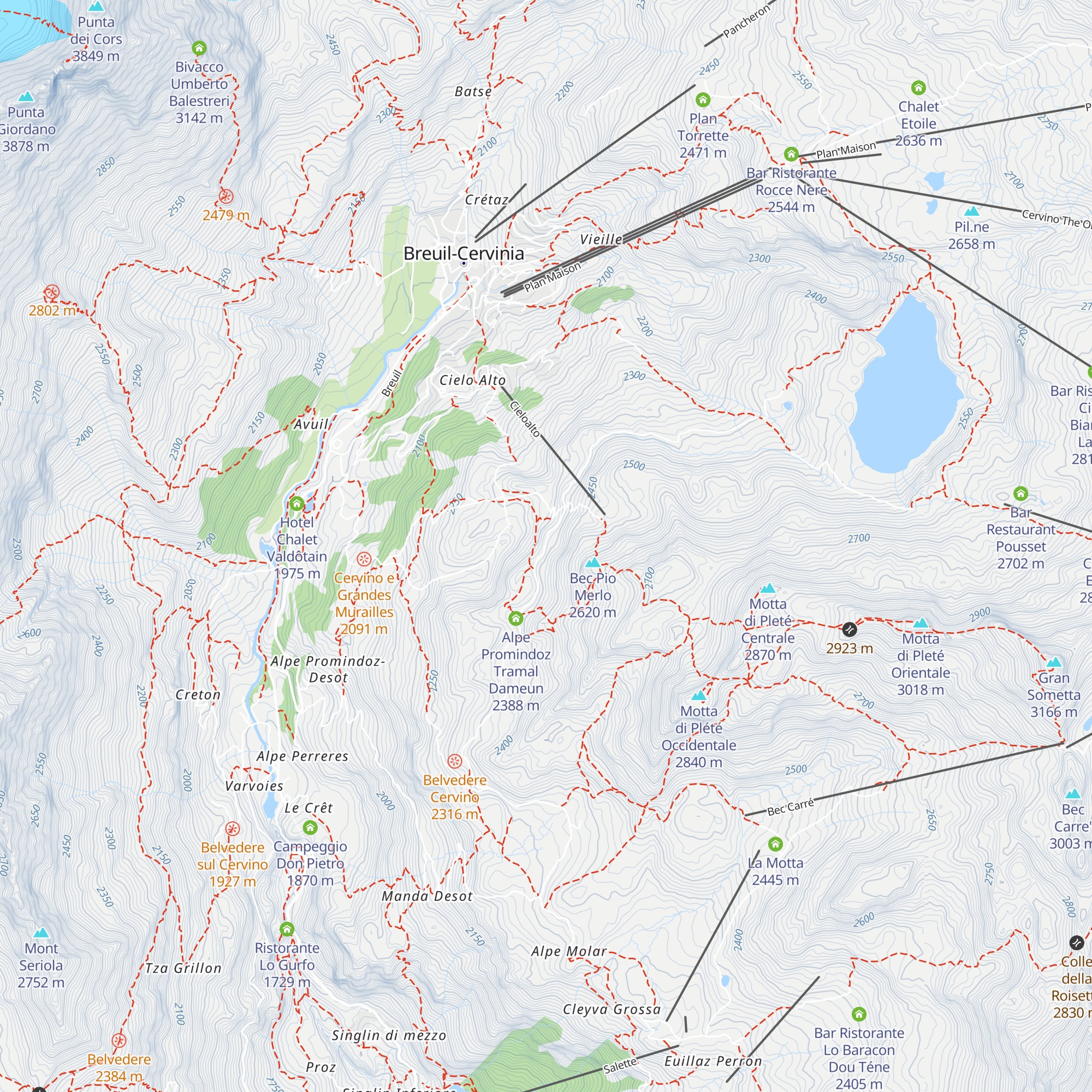 Frantoio map