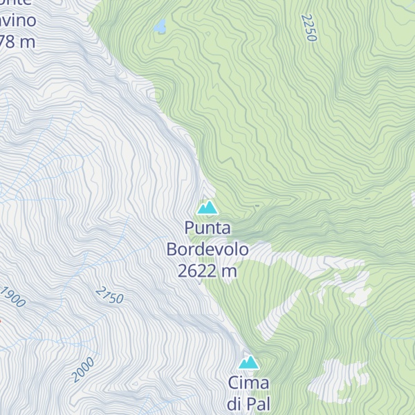 Map of Punta Bordevolo