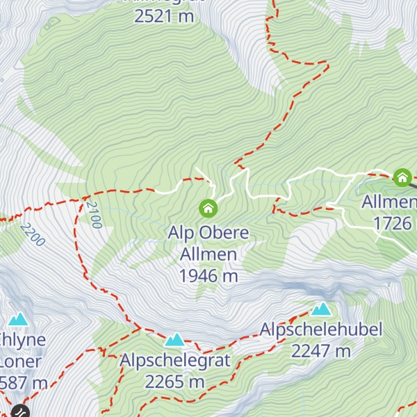 Map of Alp Obere Allmen