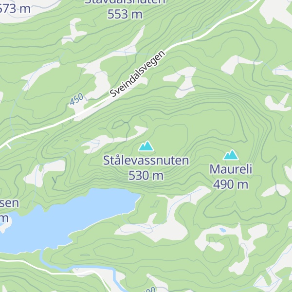 Map of Stålevassnuten