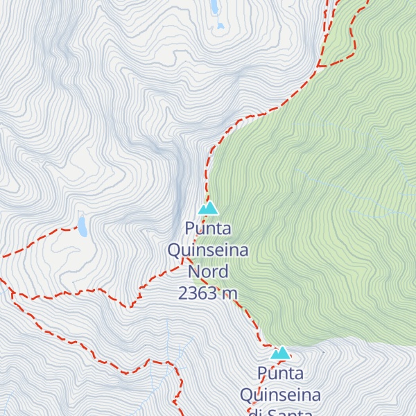 Map of Punta Quinseina Nord