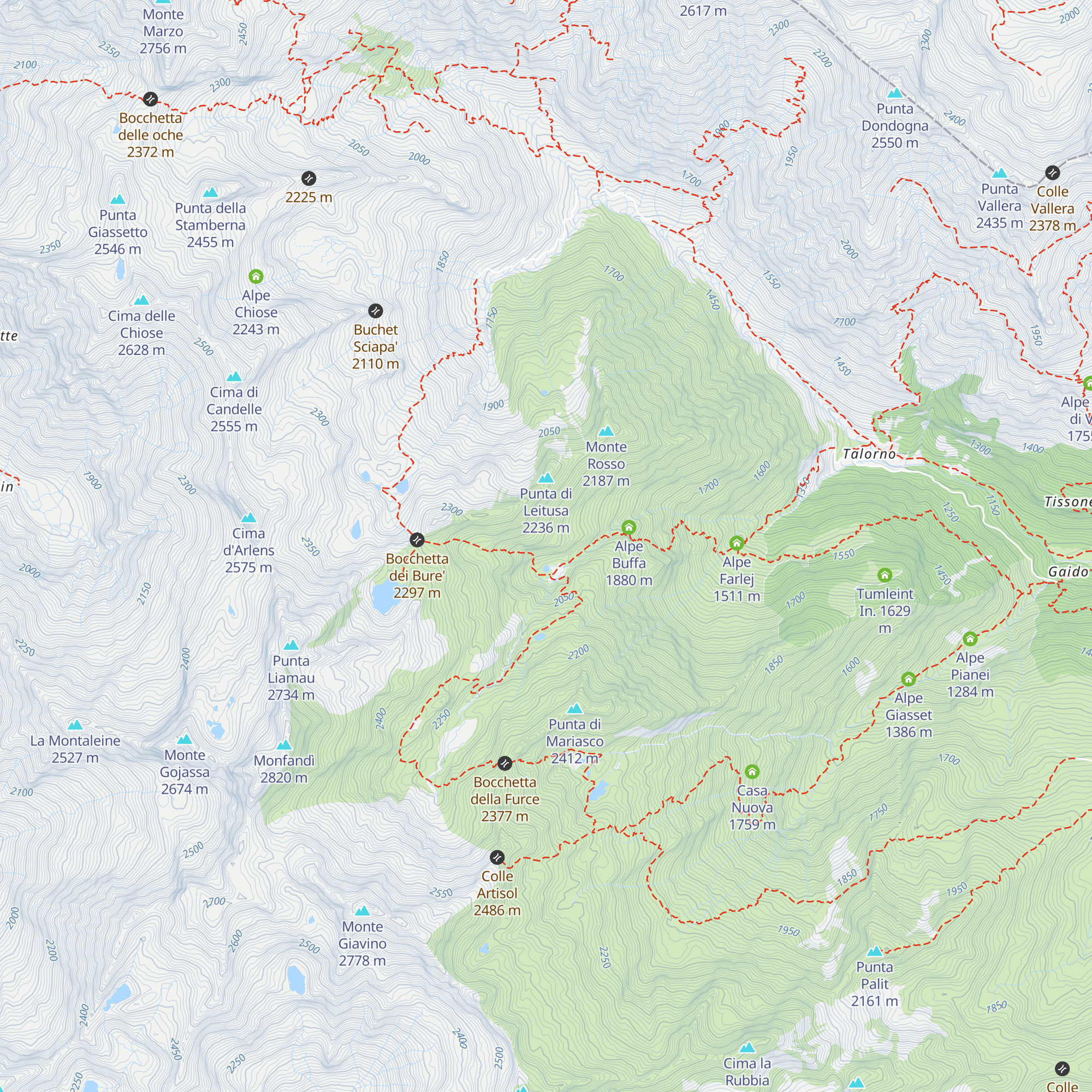 Alpe Rest map