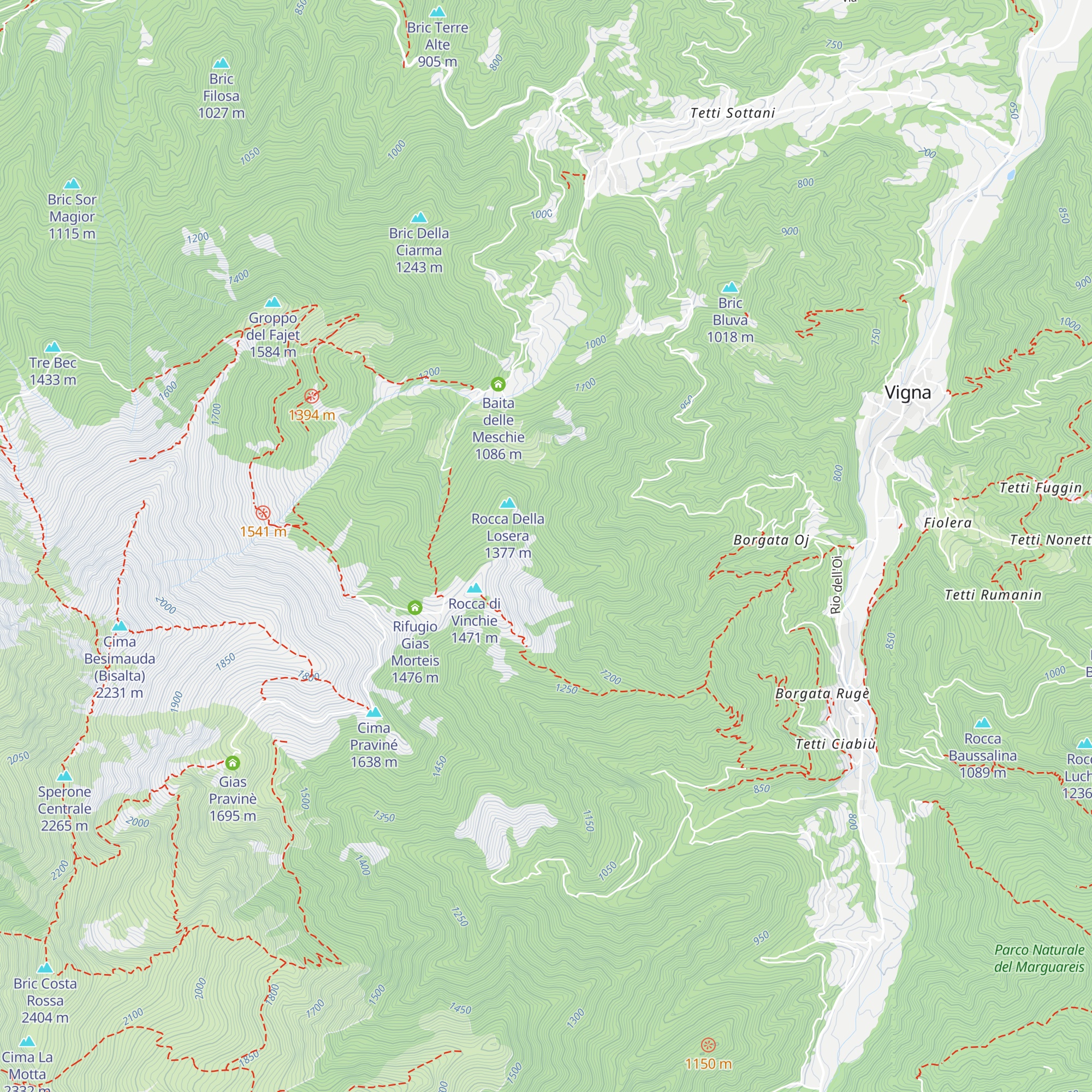 Stalle Rou map