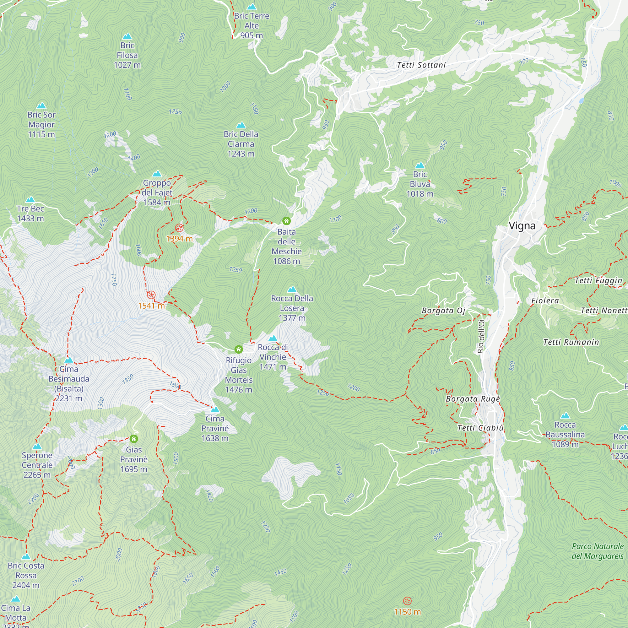 Stalle Rou map