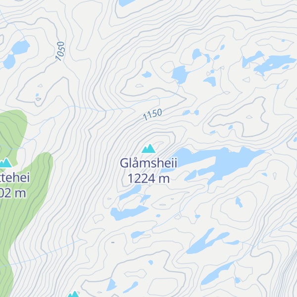 Map of Glåmsheii