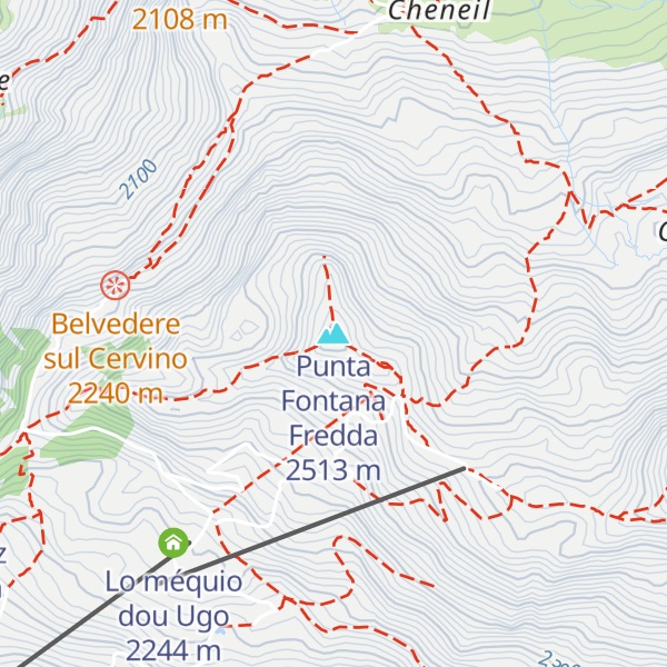 Map of Punta Fontana Fredda