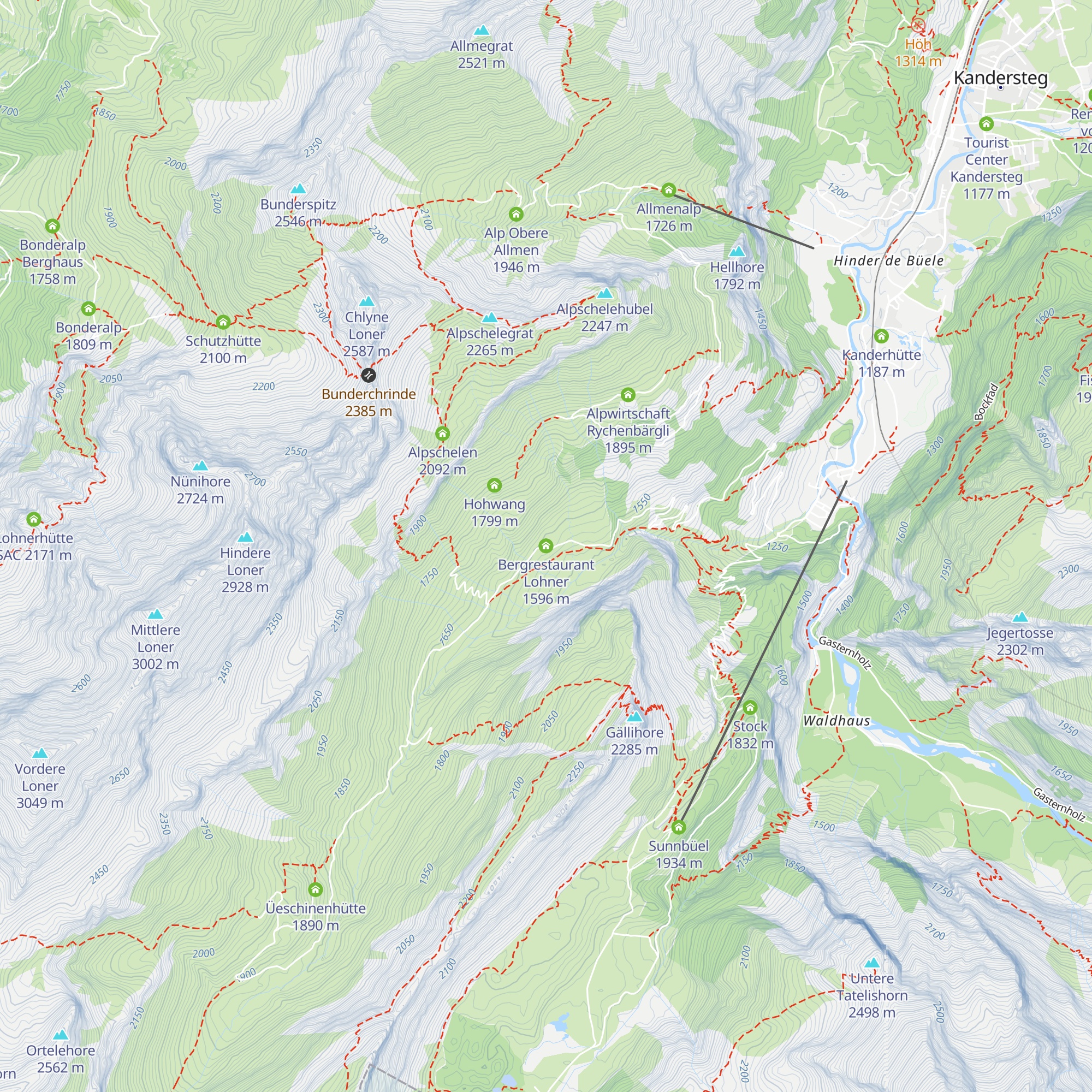 Bergrestaurant Lohner map