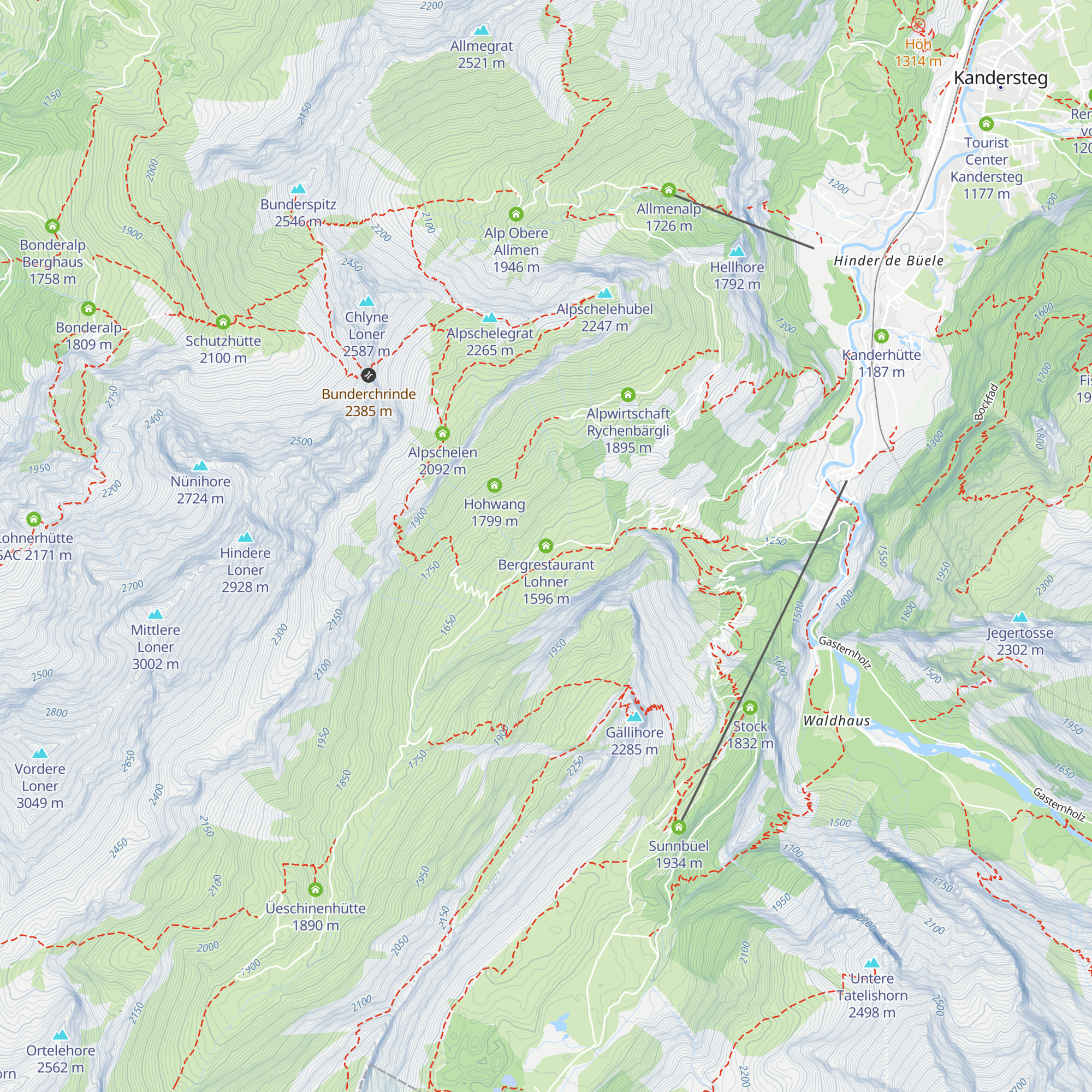 Bergrestaurant Lohner map