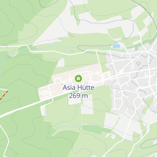 Map of Asia Hütte
