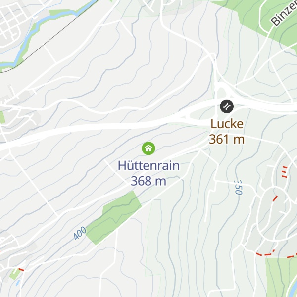 Map of Hüttenrain