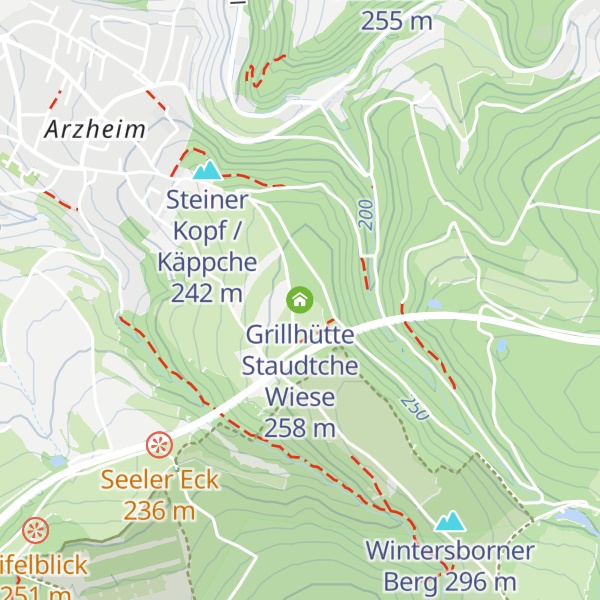 Map of Grillhütte Staudtche Wiese