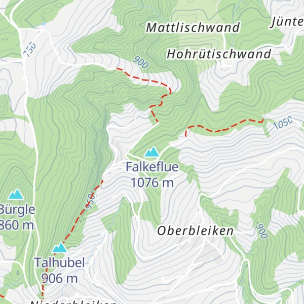 Map of Falkeflue