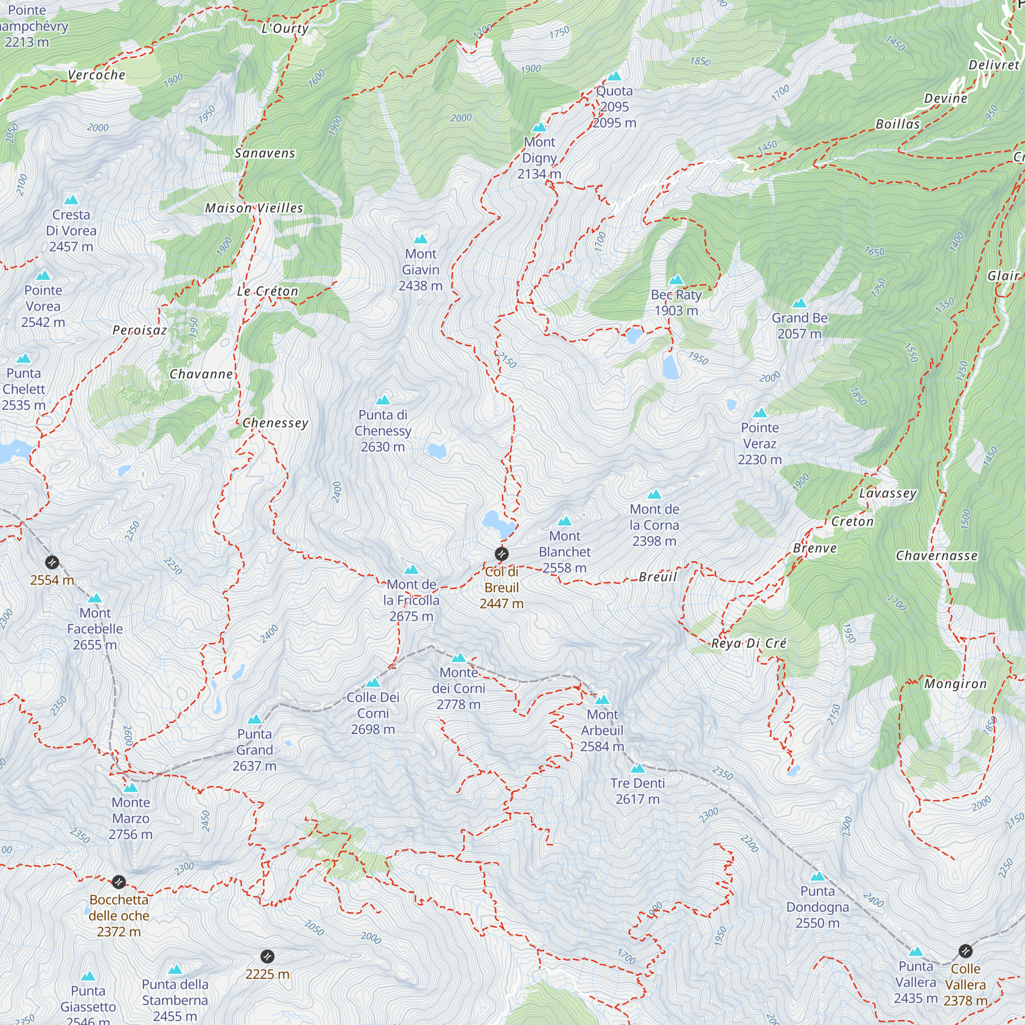 Bivacco Forestale map