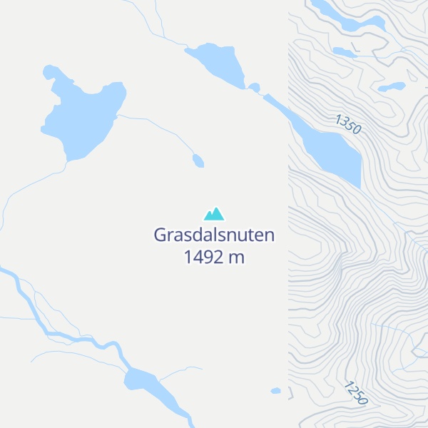 Map of Grasdalsnuten