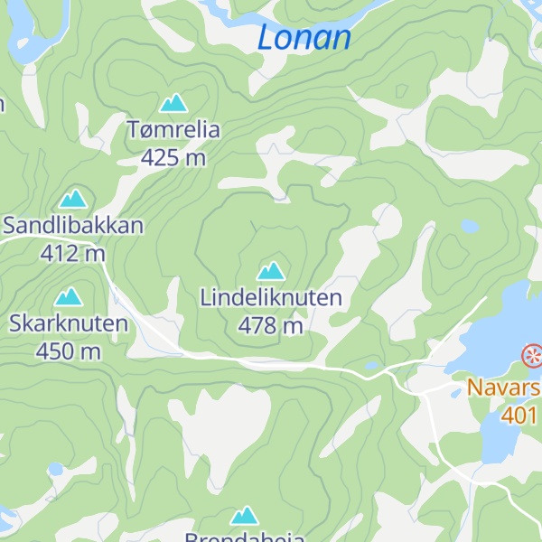 Map of Lindeliknuten