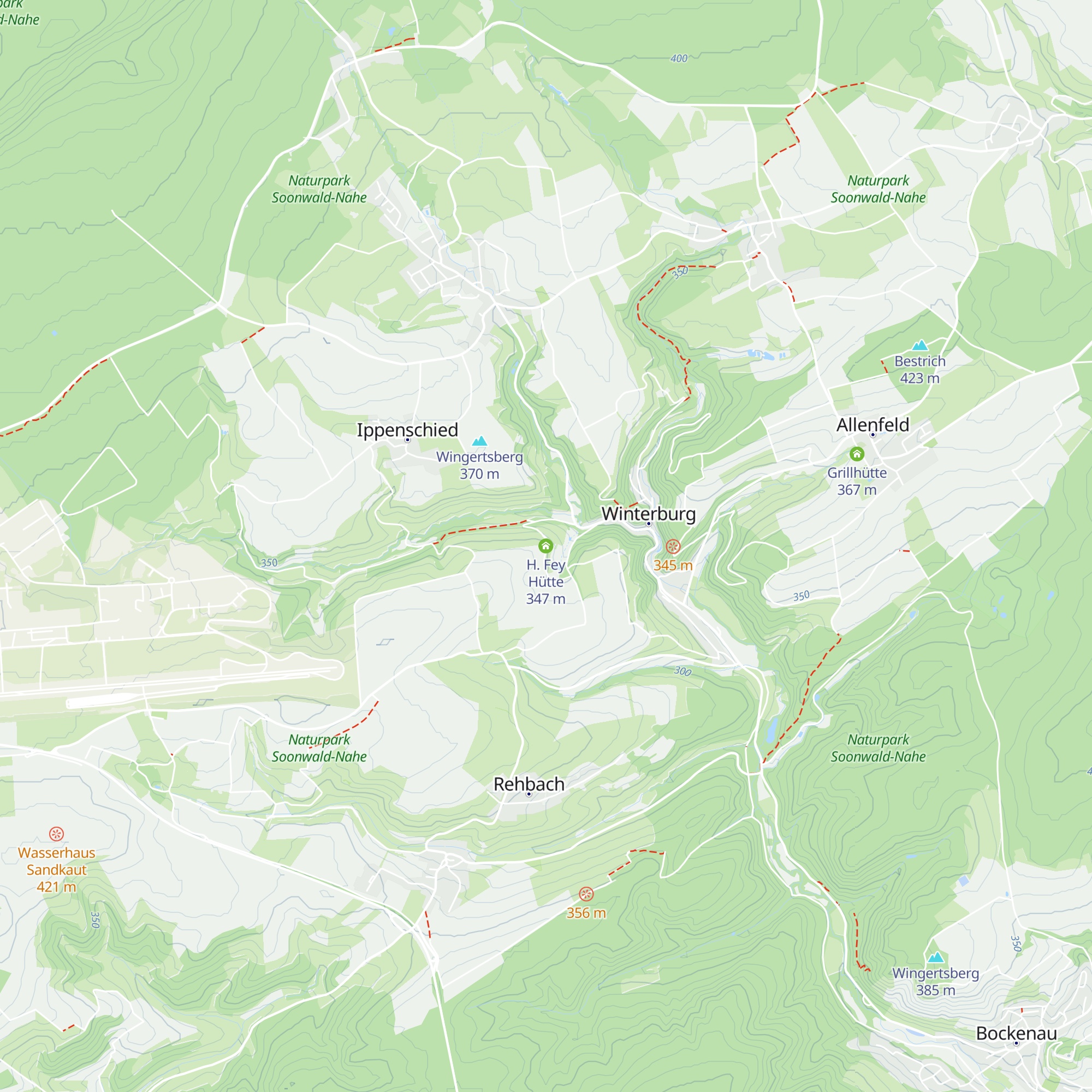 H. Fey Hütte map