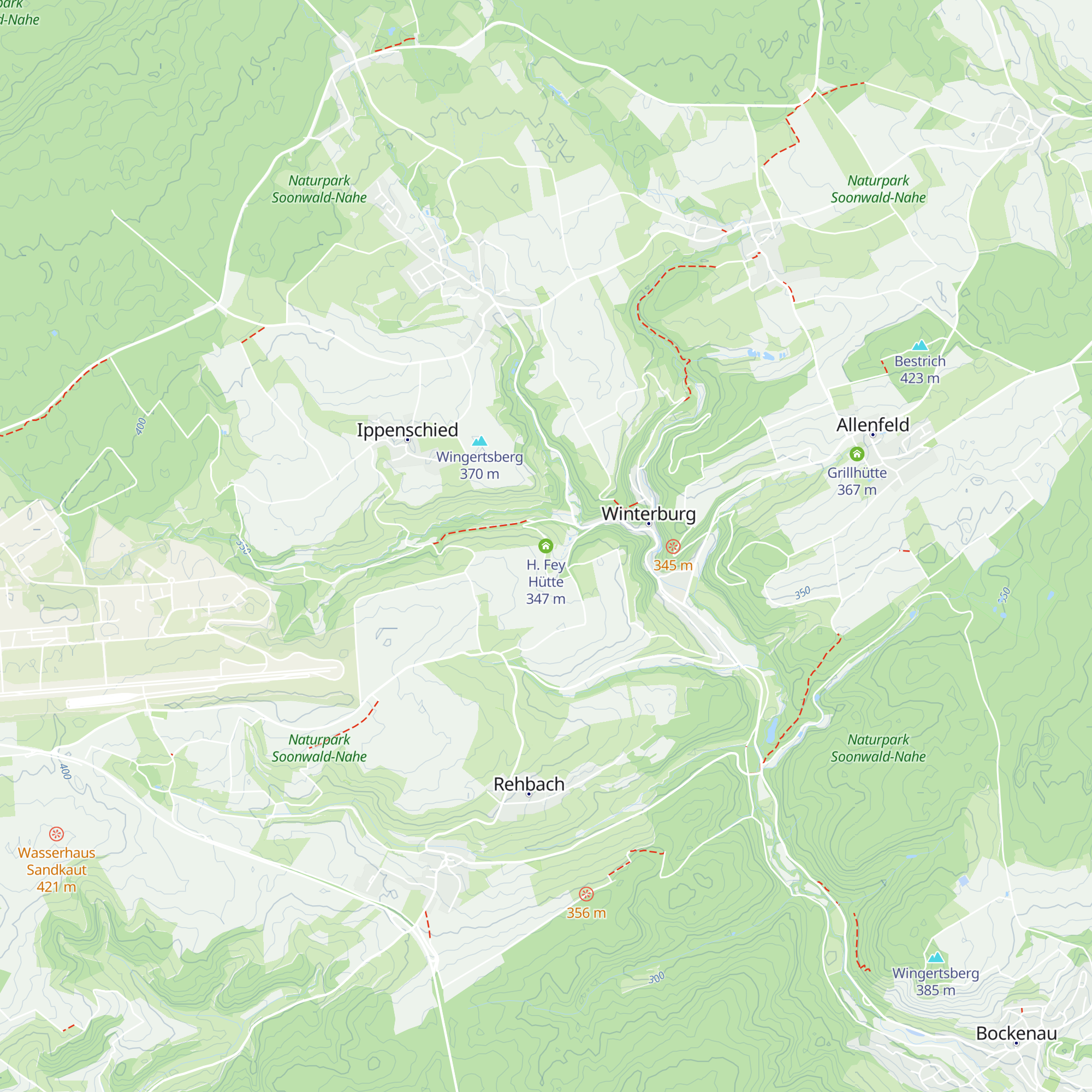 H. Fey Hütte map