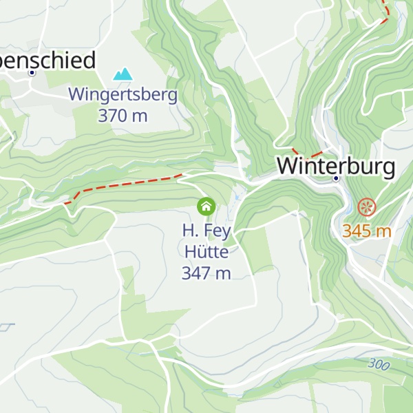 Map of H. Fey Hütte