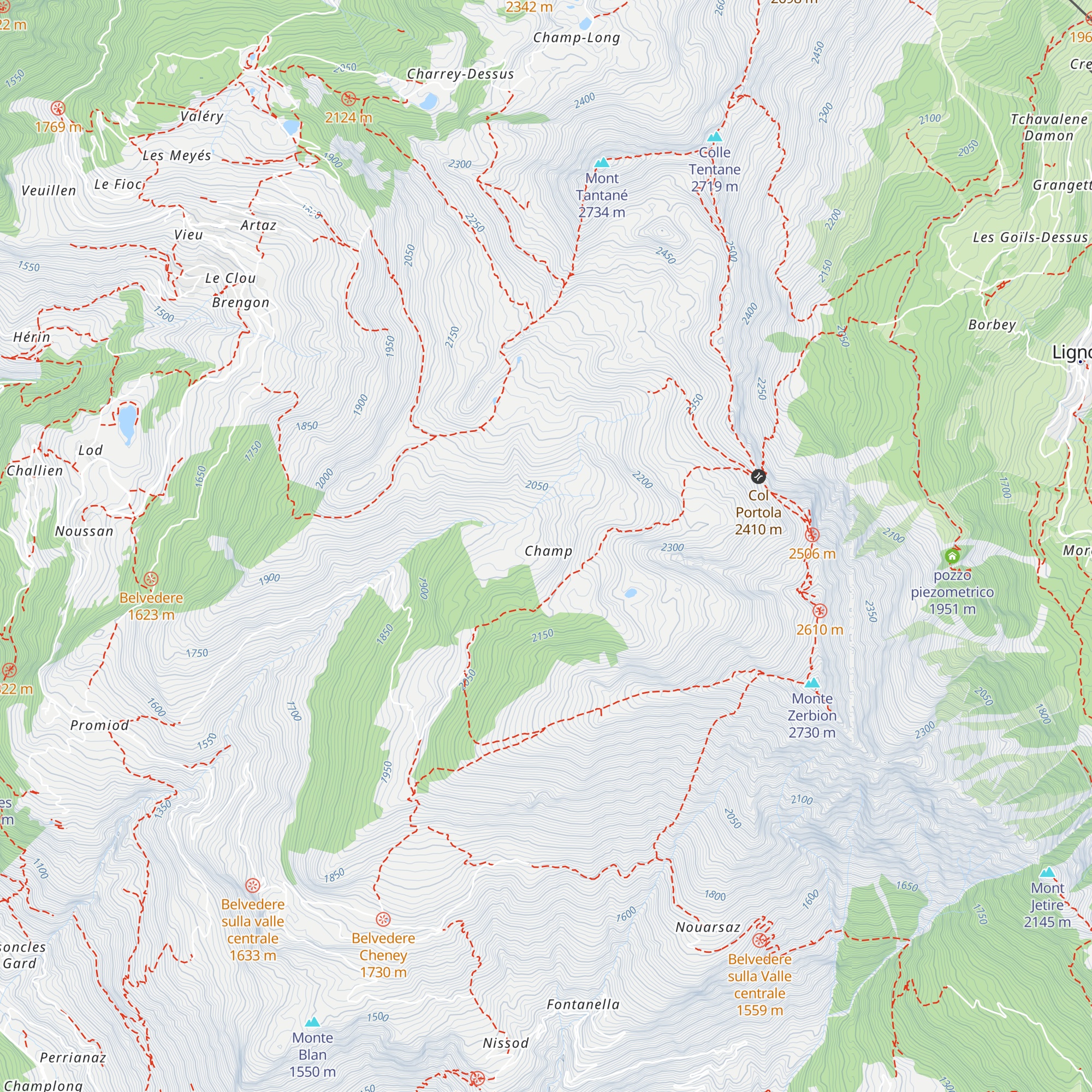 Alpe map