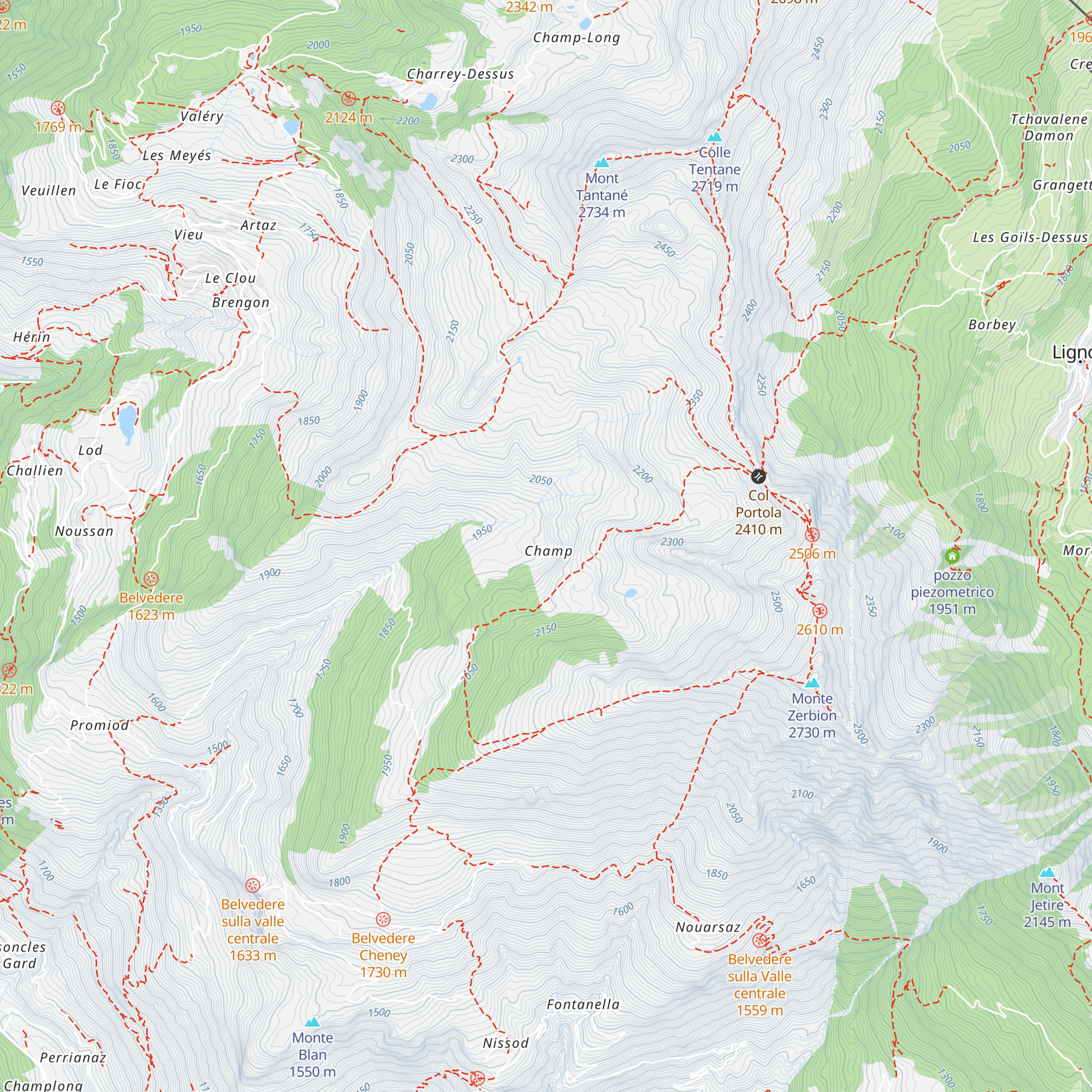 Alpe map