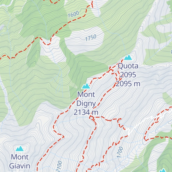 Map of Mont Digny