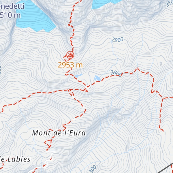Map of Rifugio Duca degli Abruzzi all'Oriondé