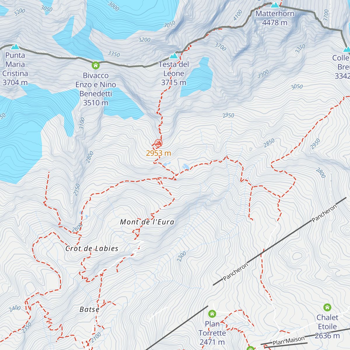 Rifugio Duca degli Abruzzi all'Oriondé map