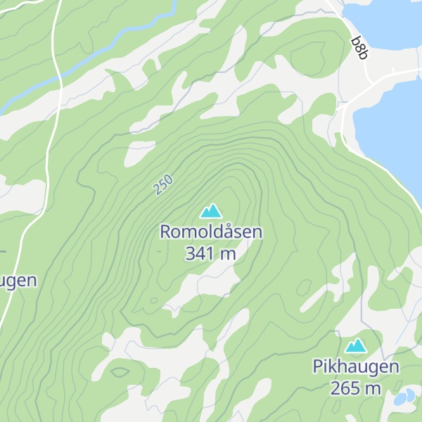 Map of Romoldåsen
