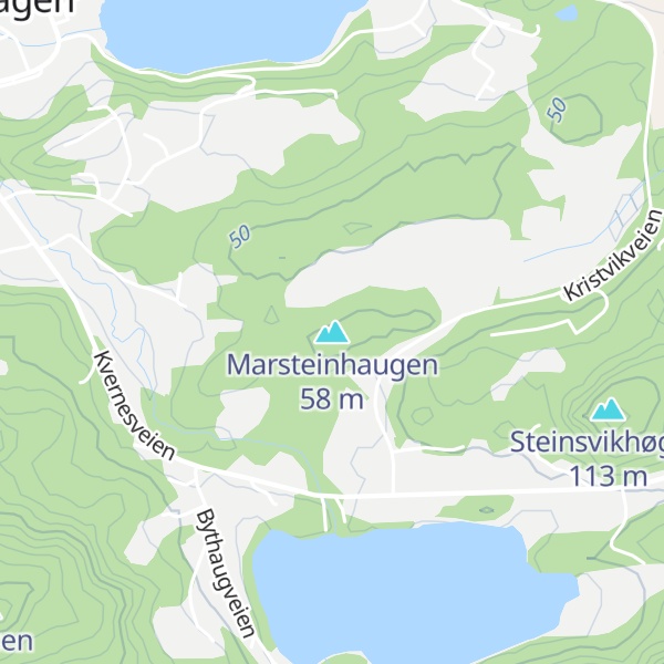 Map of Marsteinhaugen