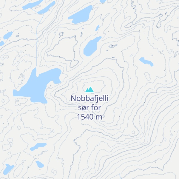 Map of Nobbafjelli sør for