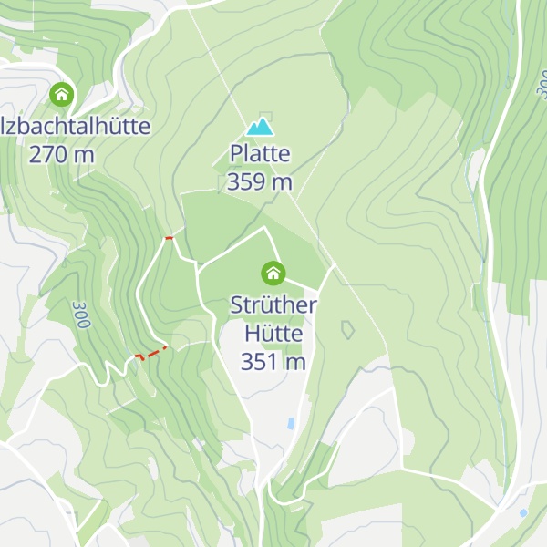 Map of Strüther Hütte