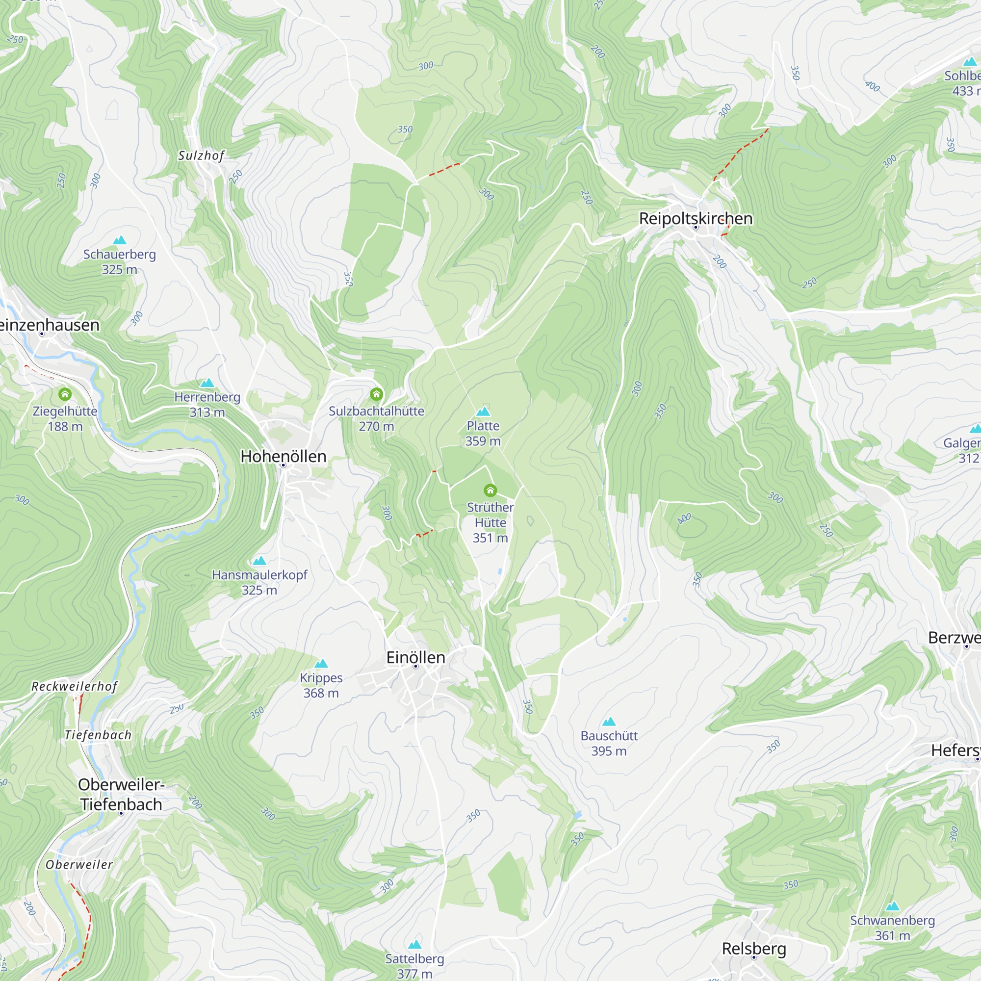 Strüther Hütte map